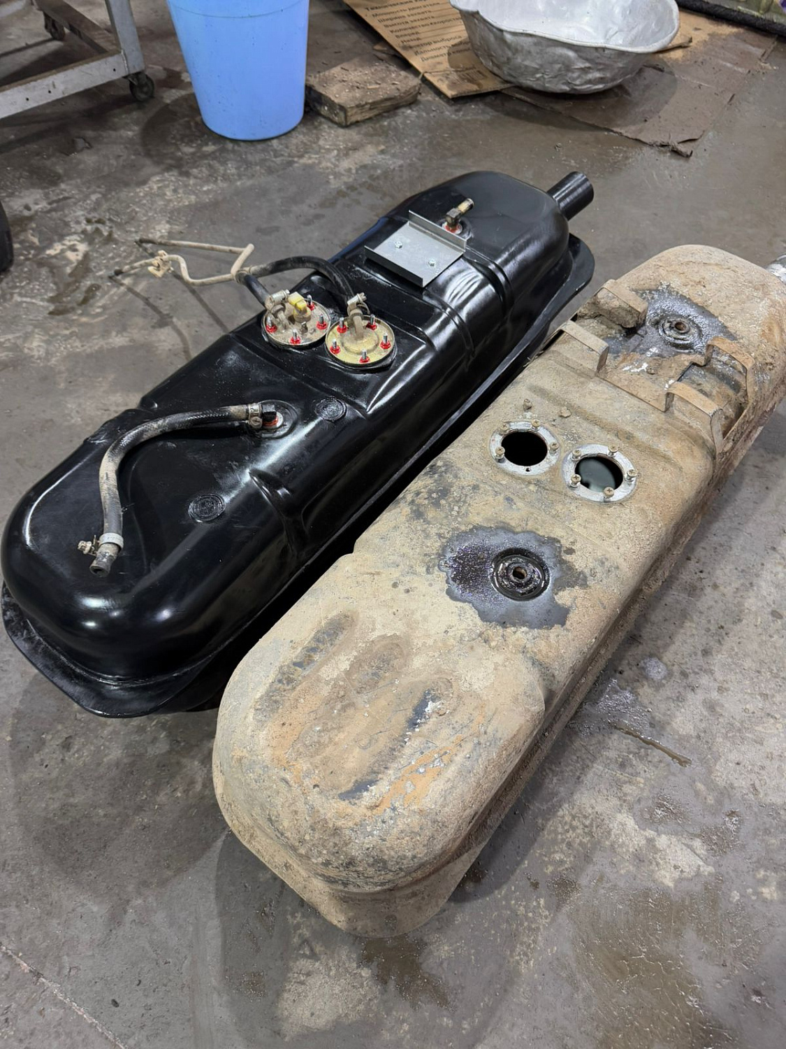 Топливный бак УАЗ Патриот левый (дополнительный) усиленный пластик (bolt-on)